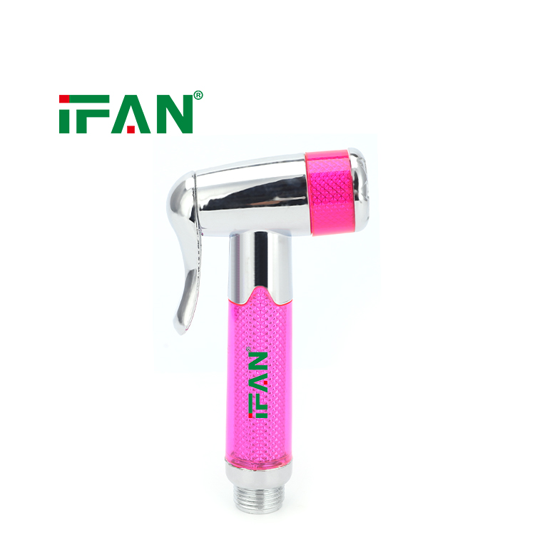 Tête de pulvérisateur de bidet 5-en-1, couleur rose