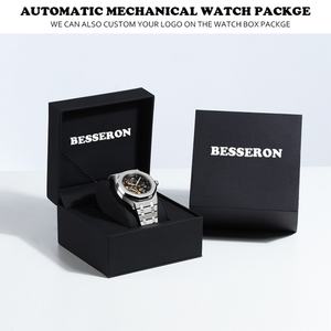 New Trending Stocks Item Skeleton Reloj de pulsera para hombre Impermeable Japón Movimiento automático Relojes mecánicos para hombres - Product Image 2