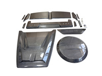 Kit carrosserie style G800 en fibre de carbone sèche pour Mercedes-Benz Classe G W465 : pare-chocs avant, capot, extensions d'ailes, pare-chocs arrière, spoiler