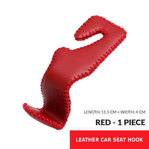 Gancho para Respaldo de Asiento de Coche, Gancho de Almacenamiento Trasero de Cuero Premium, Productos de Decoración Interior para Coche - Product Image 4