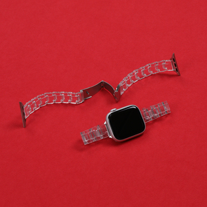 <span class=keywords><strong>Bracelet</strong></span> <span class=keywords><strong>transparent</strong></span> 3 perles pour brassard de montre <span class=keywords><strong>apple</strong></span> 40mm 41mm 44mm 45mm 49mm bracelets de montre lien de luxe pour Iwatch série 10 - Product Image 1