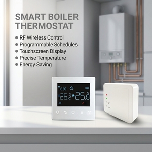 Termostato WiFi Inalámbrico Toupwell de Diseño Moderno y Alta Calidad para Caldera de Agua, Compatible con <span class=keywords><strong>Tuya</strong></span>, <span class=keywords><strong>Opentherm</strong></span> y PC, para Hogar, Apartamento y Baño - Product Image 2