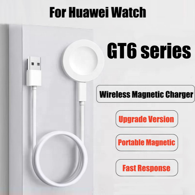 Wireless Magnetic Charger for Huawei Watch GT6, GT5, GT4, GT3, GT2PRO, GT Cyber/Runner, Watch Ultimate, 5, 4, 3, Buds, D, FIT 4