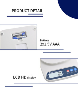 Báscula de Cocina Electrónica Veidt con Pantalla LCD, para Uso Doméstico, Repostería y Hierbas, 5 kg, Pequeña, 14191-2071B, Venta Directa de Fábrica - Product Image 4