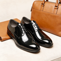 Leichte Herren-Lederschuhe Atmungsaktive Hybrid-Anzugsneaker Weiche Sohle Glänzende Formelle Business-Schuhe Plus