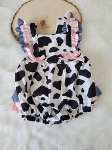 SR3897 Conjunto de Ropa para Bebé Niña con Estampado de Leopardo, Mono de Manga Corta al por Mayor - Product Image 2