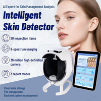 Analyseur de peau 3D, détecteur de peau AI, miroir magique, scanner facial, analyse de la couche UV, de l'hydratation et du spectre