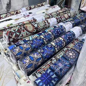 Fonjue Traditional Vintage Bohemian Style <strong>Texture</strong> Wallpaper Stickers PVC Home Decorative Foam Wall Panels - Product Image 5