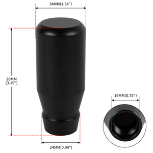 Universal 78cm <strong>Crystal</strong> Aluminium Alloy GearShift <strong>Knob</strong> 8/10/12 Adapter for Camry Golf Civic Car Modification - Product Image 3