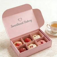 Boîte à biscuits en carton rigide recyclable personnalisable avec un design de Noël luxueux pour les cadeaux