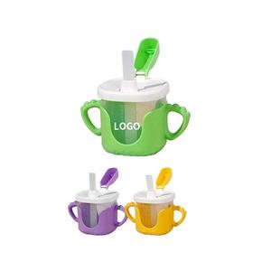 Gourde personnalisée pour tout-petits avec paille, tasse isotherme promotionnelle pour l'école, pour enfants - Product Image 1