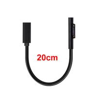 Adaptateur de chargeur PD USB Type-C femelle 20 cm 15 V 3 A à charge rapide pour tablette Microsoft Surface Pro 4 5 6 Go, câble d'alimentation CC