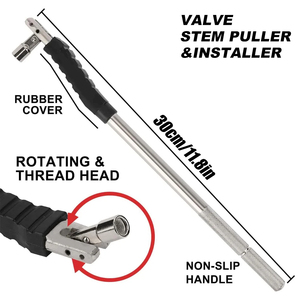 <span class=keywords><strong>Tige</strong></span> d'installation avec embout en caoutchouc, construction en acier durable, poignée antidérapante, installation et retrait faciles pour - Product Image 3