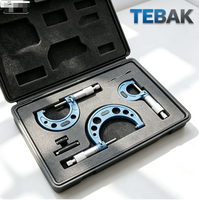 Outil de mesure industriel TEBAK, micromètre externe à spirale de haute précision, ensemble de 0 à 100 mm, kit de 3/4/6 pièces