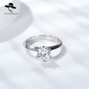 Mode S925 argent Sterling 18k plaqué or ange baiser D 1Ct Moissanite bague femmes fiançailles diamant pour cadeau de saint valentin - Product Image 2