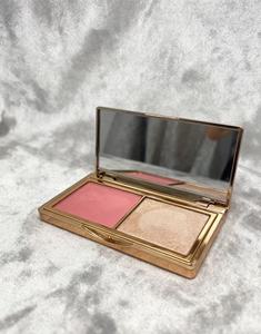 Wholesale Custom-made Luxury Brand Two-color Vegan Mineral Double-toned BlushHighlighter Powder Set HALAL Certified Natural - Product Image 3