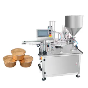 Máquina multifuncional de selagem de suco de uva, sistema asséptico de selagem de copos, dispositivo anti-oxidação para limão e suco misturado