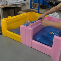 Bacs de stockage personnalisés à ouverture frontale pour entrepôt, en plastique ondulé empilable, en PP Coroplast, boîtes de rangement creuses pour vêtements