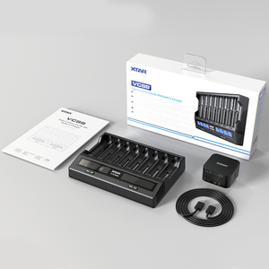 Caricabatterie XTAR VC8S Personalizzato a 8 Slot per Batterie Ni-MH 1.2V AA AAA e Li-Ion 3.6/3.7V 14500 21700 26650 18650 con Test di Capacità Reale - Product Image 2