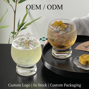 Verre à whisky haut de gamme transparent, écologique, <span class=keywords><strong>sans</strong></span> <span class=keywords><strong>anse</strong></span>, design de niche, forme bombée, <span class=keywords><strong>grande</strong></span> capacité, <span class=keywords><strong>sans</strong></span> couvercle, pour boissons froides - Product Image 1