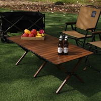 Profitez de Offre Spéciale vente en gros de randonnée plage barbecue en alliage d'aluminium pique-nique en plein air table pliante de camping enroulable