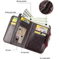 Porte-monnaie magnétique pour hommes, porte-cartes multi-outils, à rabat, fournisseur en or de Guangzhou