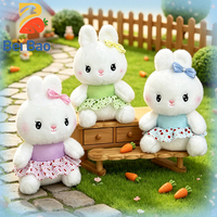 Fabricant de peluches : Lapins en peluche lavables en coton PP, jouets en peluche sûrs pour bébés et enfants, en stock en gros directement de l'usine