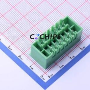 KF2EDGKVM-3.81-2*6P Plug-in Terminal Block Through hole,P=3.81mm <b>Board</b>-to-<b>Board</b> / Socket - Closed Screw Fixing 2x6P 3.81mm - Product Image 2
