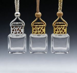 Ambientador de coche de alta calidad en botella de vidrio cuadrada con tapa de rosca y difusor de varillas, diseño colgante - Product Image 3