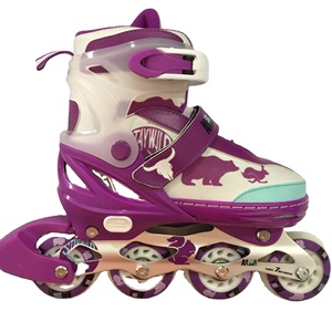 Rollerskate cho người lớn ABEC-11bearing Inline Skate với bốn nhấp nháy bánh xe Pro quads Skates <span class=keywords><strong>Skater</strong></span> Giày Con lăn Skate - Product Image 1