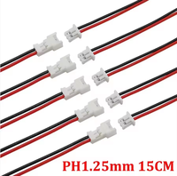 Kabel Jumper 2-Core PH1.25mm Konektor Male ke Female untuk Model RC Proyek Elektronik DIY