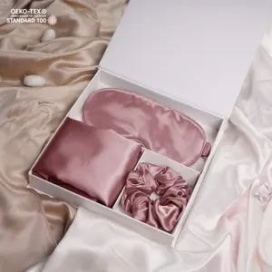 Роскошная 100% наволочка из шелка тутового шелкопряда Подарочный набор с коробкой для сна