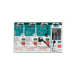 Stereo Earphone With Mic ST-1130 Fashion Sound 12Pcs Pack - Product Image 2