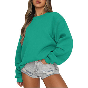 Sweat-shirt à col rond surdimensionné pour femme Ceboyel - Pull tricoté ample tendance Y2K - Product Image 2