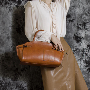 Bolso de Hombro Personalizado de Cuero Genuino de Primera Calidad con Forro de Cuero Vacuno, Moderno y Versátil para Mujer, 2026 - Product Image 5