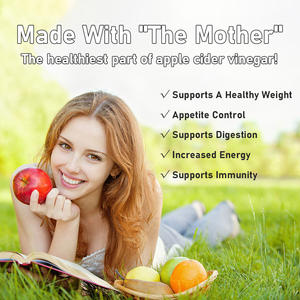 Gomitas de vinagre de sidra de manzana personalizadas de fábrica con folato, suplemento dietético que apoya la energía diaria y la claridad mental. - Product Image 4