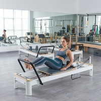 LUMINE Machine de Pilates Reformer Commerciale en Aluminium – Portable et Réglable pour Studio, Maison, Gym, Fitness, Yoga et Exercices Corporels