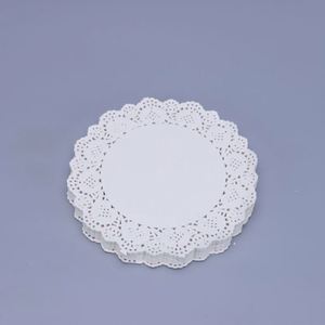 Disposable High Quality Double-Sided Lace Oil Absorbing <b>Paper</b> Pad White Food Grade Eco-Friendly Greaseproof Non-Stick for Bread - Product Image 3