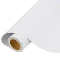 Rouleau de vinyle auto-adhésif en gros blanc amovible brillant PVC impression revêtement de sol vinyle pour piste de danse décalcomanie