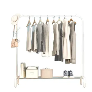 Fashion Iron Stand And Hat Hanger Organizer Bedroom Simple Coat Rack