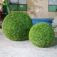 Plante artificielle sur mesure résistante aux UV, arbre topiaire en buis artificiel longue durée, boule de gazon pour jardin