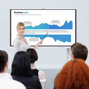 55 65 75 86 inç video konferans sistemi interaktif beyaz tahta akıllı panoları için satış