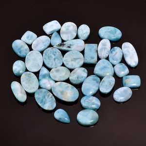 Lote al por mayor de piedras preciosas Larimar cabujón azul Natural de alta calidad, joyería suelta de forma mixta, entrega rápida, totalmente recomendado para - Product Image 3