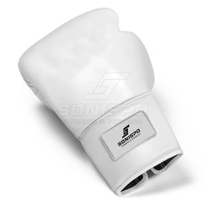 Gants de boxe professionnels de haute qualité au design personnalisé Gants professionnels en cuir à lacets - Product Image 3