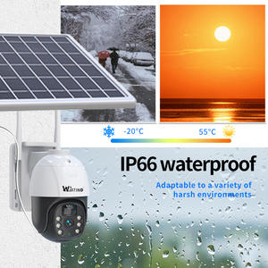 Wistino 4MP太阳能Ptz摄像机V380 Eseecloud 355运动检测报警室外4g太阳能摄像机 - Product Image 5