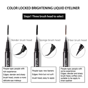 Stylo à paupières, Eyeliner noir, waterproof, liquide, à personnaliser, privée, - Product Image 5