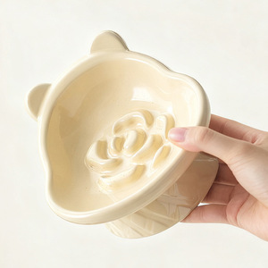 Ciotola Rialzata per Cani e Gatti, Design Floreale, Anti-Black Chin, Protezione Cervicale, per Alimentazione Lenta, per Animali Domestici <span class=keywords><strong>di</strong></span> Piccola Taglia - Product Image 3