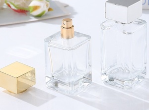 <span class=keywords><strong>Flacon</strong></span> de <span class=keywords><strong>parfum</strong></span> carré en verre transparent <span class=keywords><strong>vide</strong></span> de 30 ml, 50 ml, 100 ml avec pompe, fond épais, pour le stockage de parfums (compatible Chanel) - Product Image 3