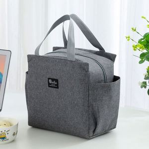 Sac à lunch isotherme Bixitas avec doublure en PEVA et fermeture à glissière, grande capacité, sac fourre-tout imperméable pour adultes, bureau et pique-nique - Product Image 3