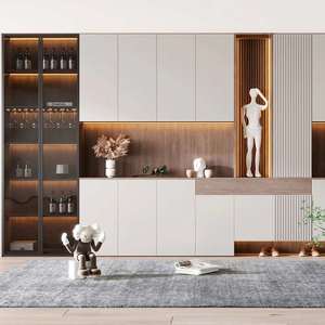 Modern Solid Wood Cutlery Wine <b>Buffet</b> Cabinet for Living Room and Restaurant Use - Product Image 1